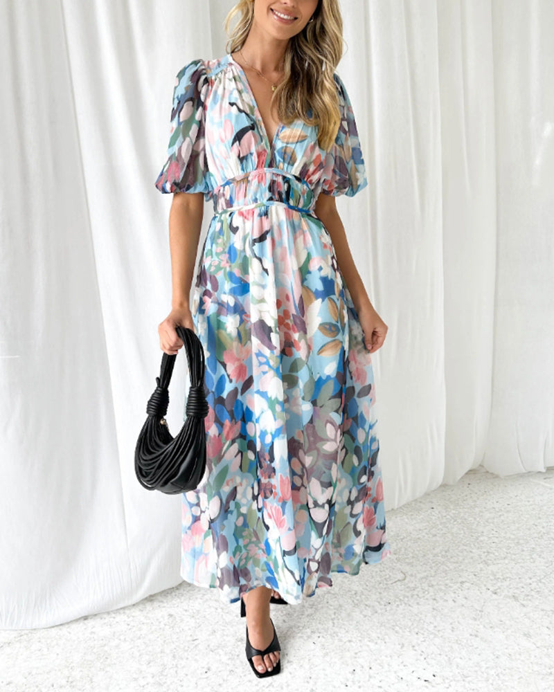 Carla Elegant Floral Dress