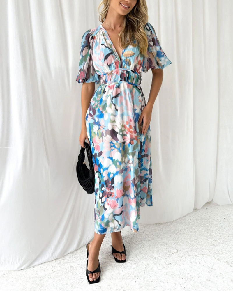 Carla Elegant Floral Dress