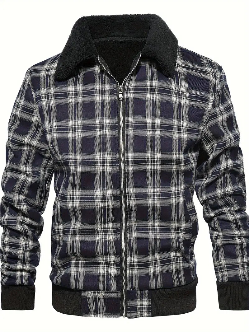 ALFRED | CHECKED FLEECE JACKET