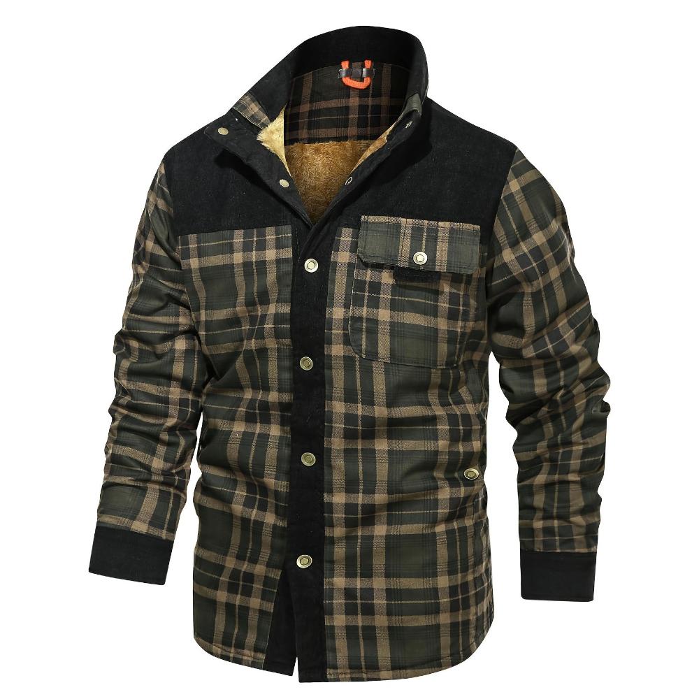 OLIVER | SHERPA-LINED FLANNEL JACKET