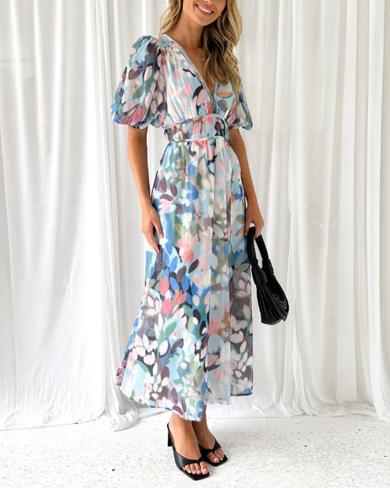 Carla Elegant Floral Dress