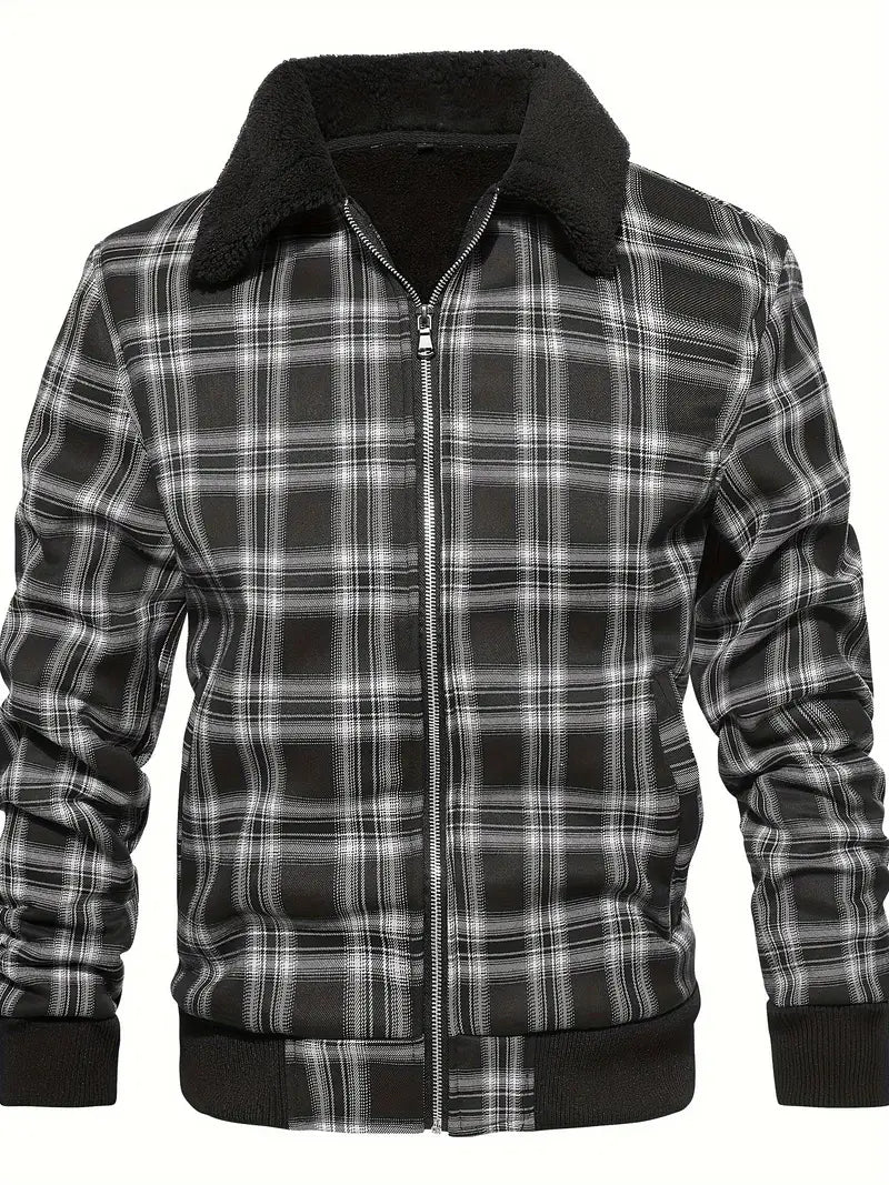 ALFRED | CHECKED FLEECE JACKET