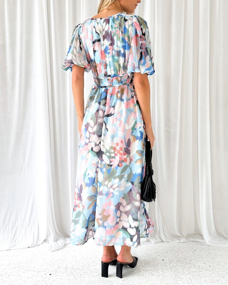 Carla Elegant Floral Dress