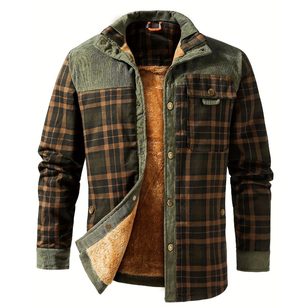 OLIVER | SHERPA-LINED FLANNEL JACKET