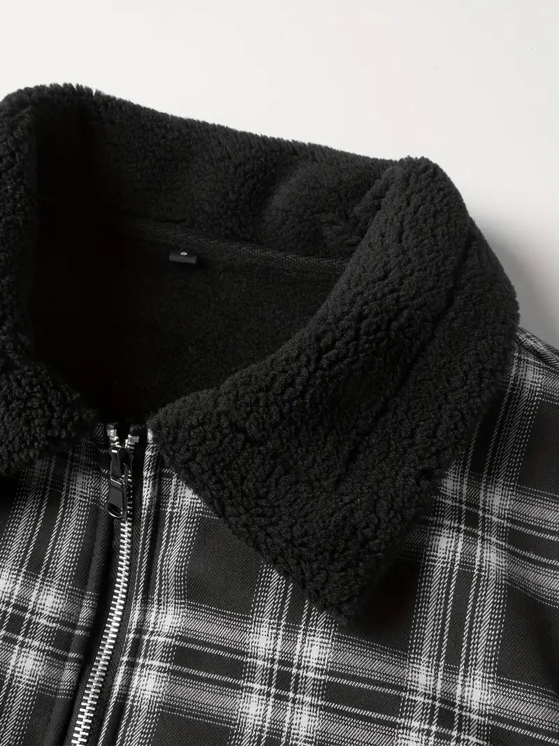 ALFRED | CHECKED FLEECE JACKET