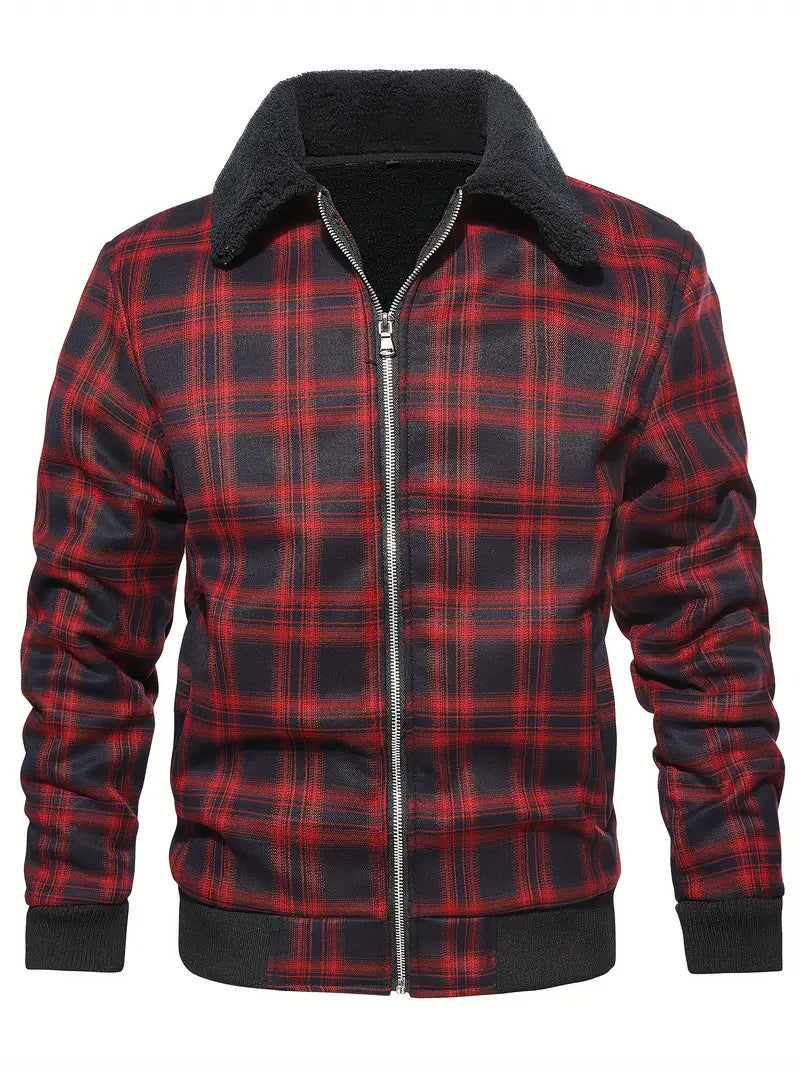 ALFRED | CHECKED FLEECE JACKET