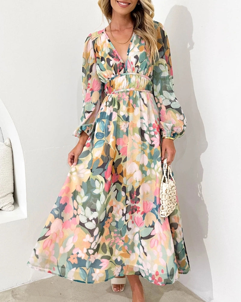 Carla Elegant Floral Dress