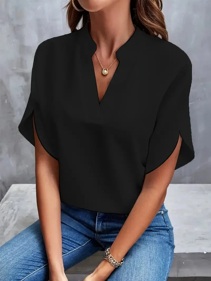 VOGUE™ - Classic V-Neck Top