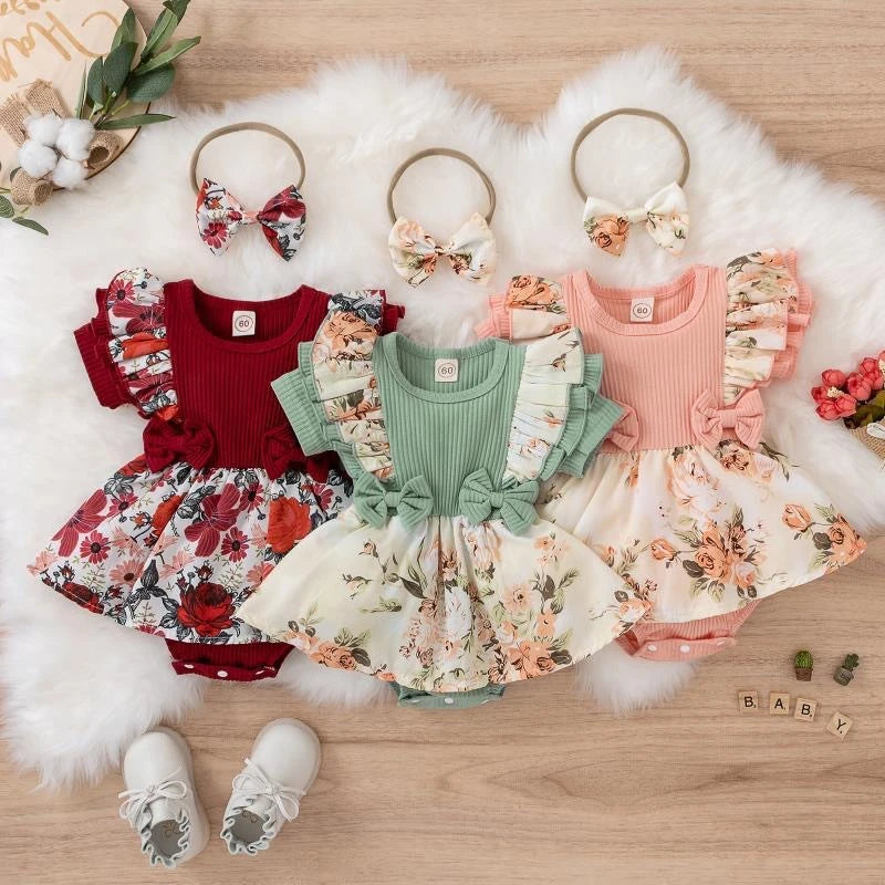 Baby Girl Dress with Bowknot