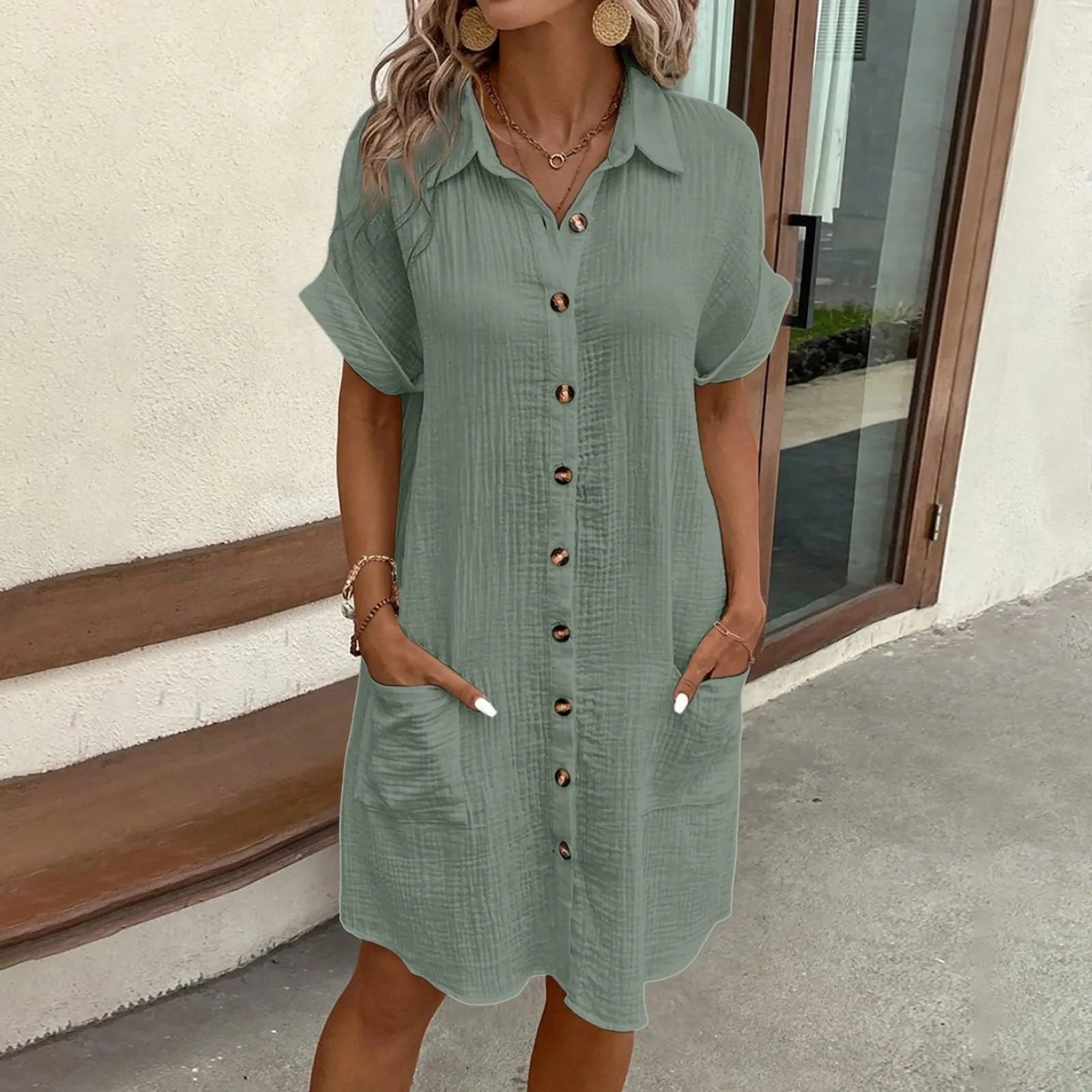 LAURA - LINEN DRESS