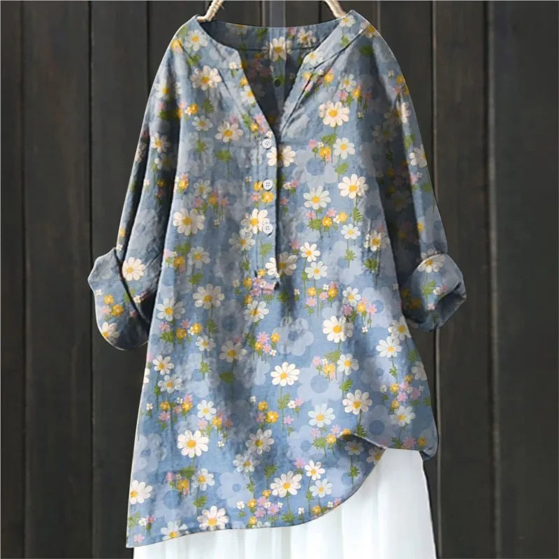 Milda - Casual Floral Blouse