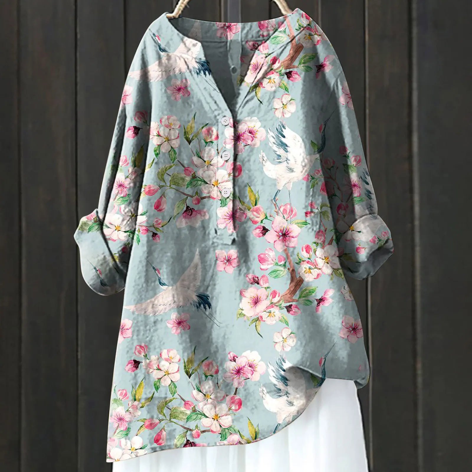 Milda - Casual Floral Blouse