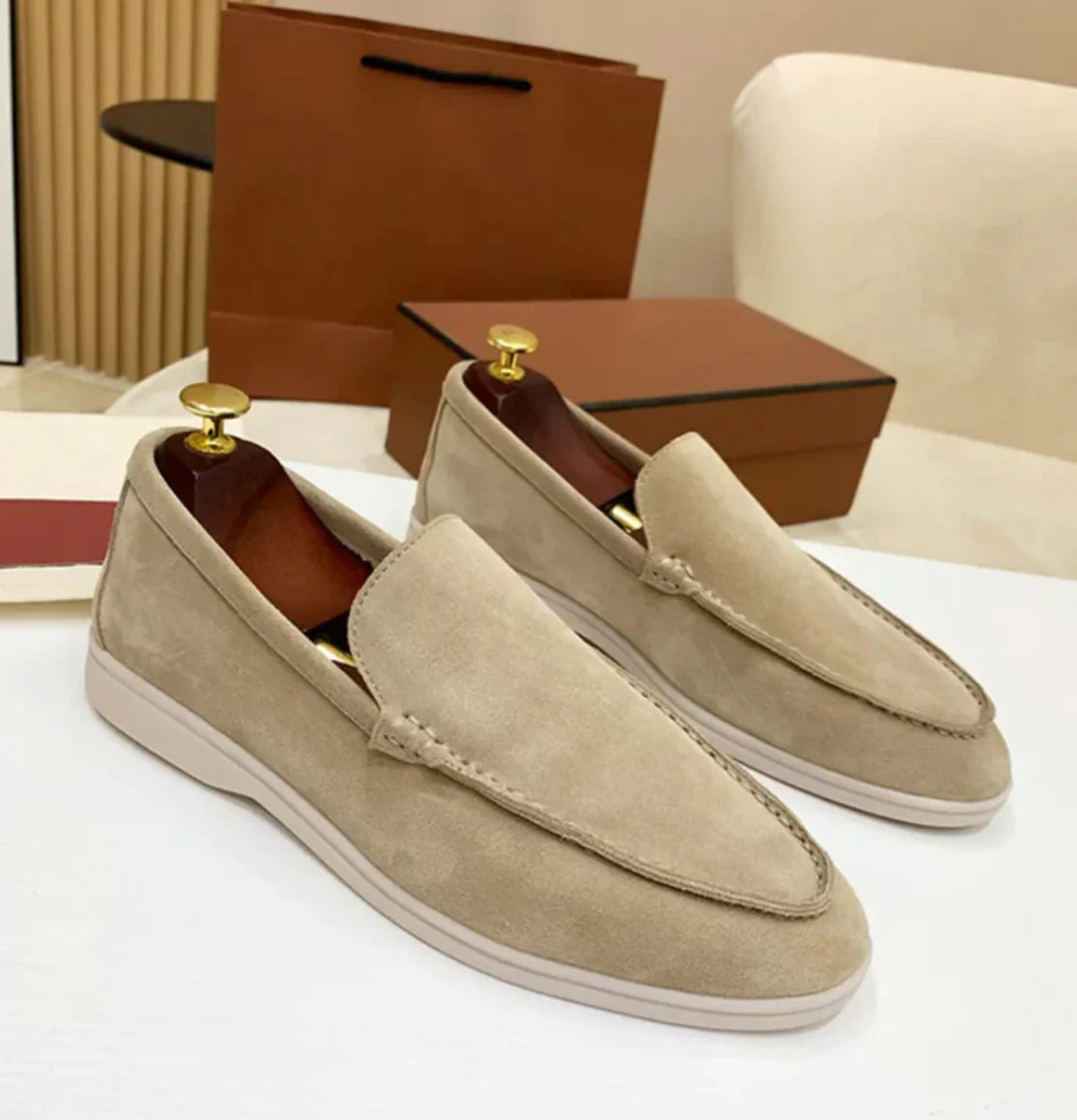 Gizan | Chic Suede Moccasins