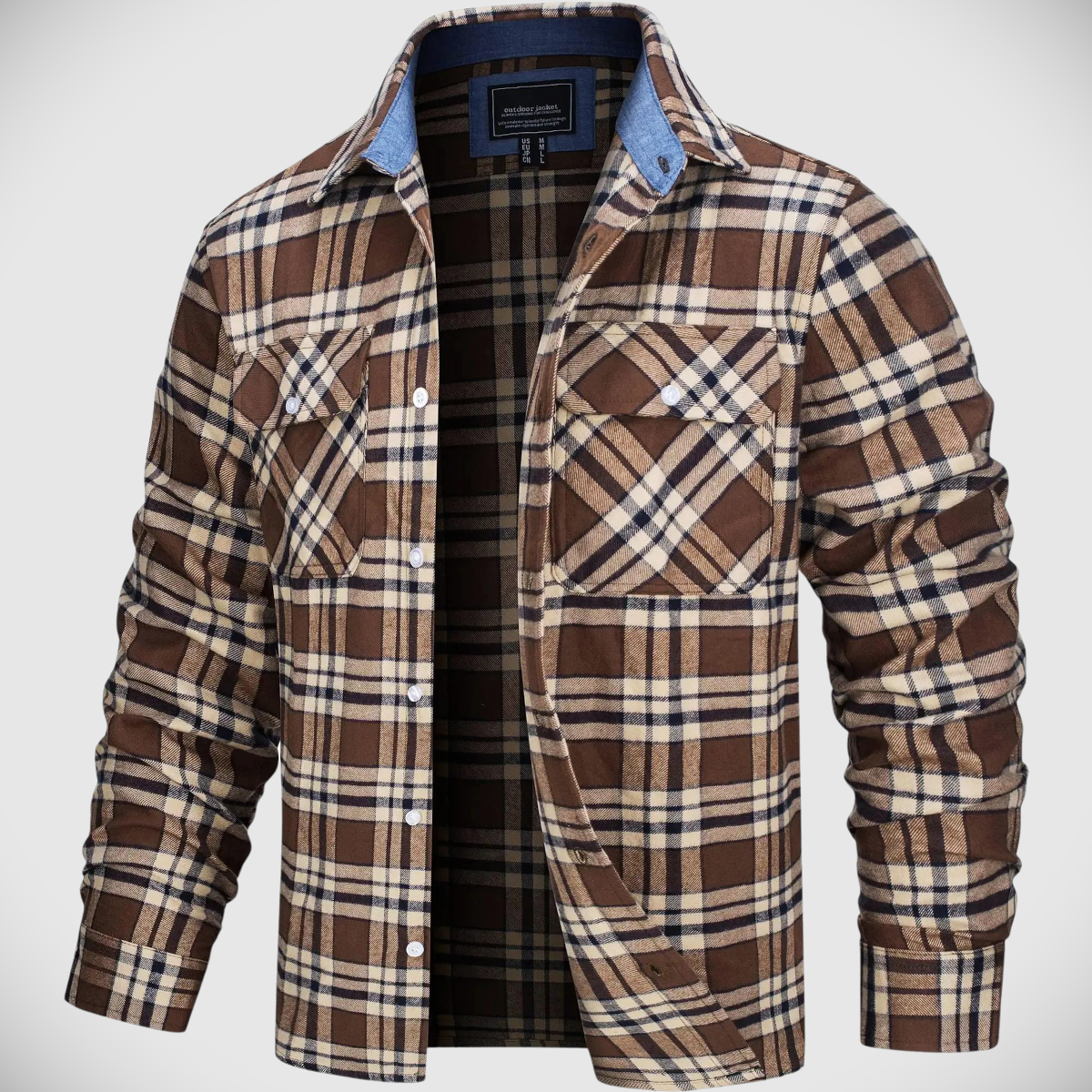 CHARLIE | CHECKED FLANNEL JACKET