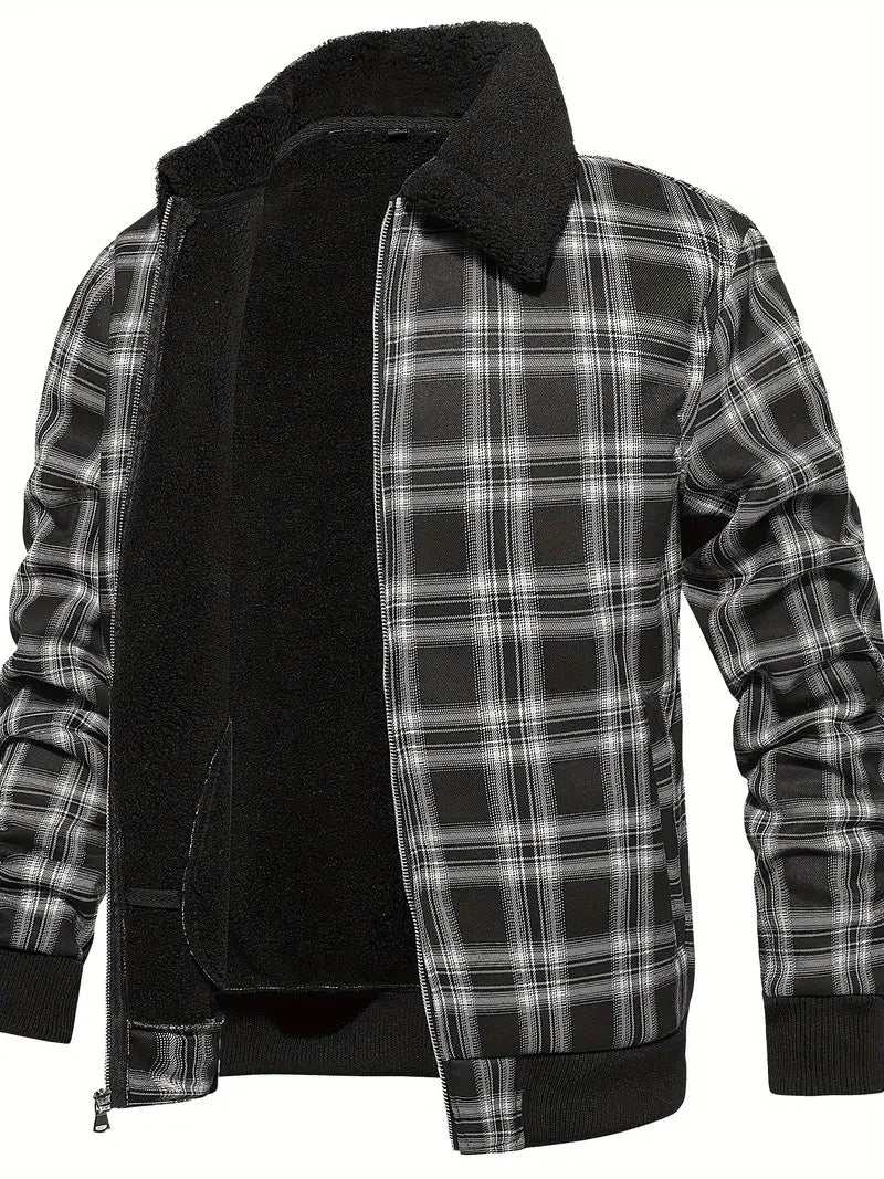 ALFRED | CHECKED FLEECE JACKET