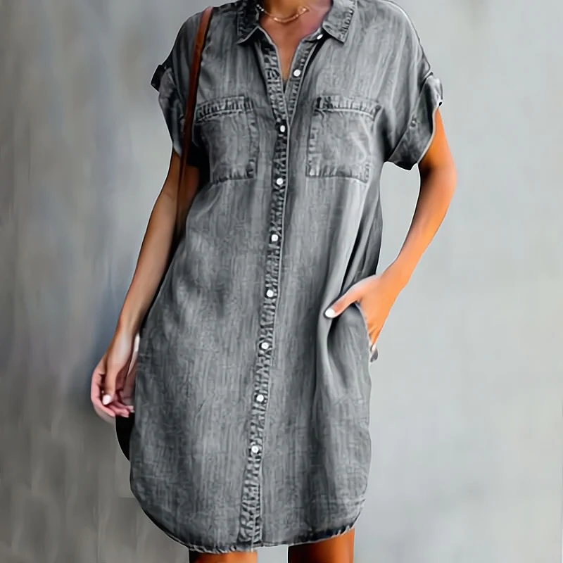 EVIE - DENIM DRESS