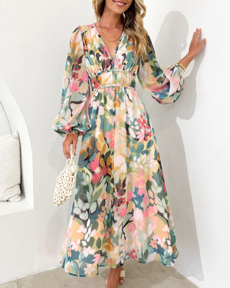 Carla Elegant Floral Dress