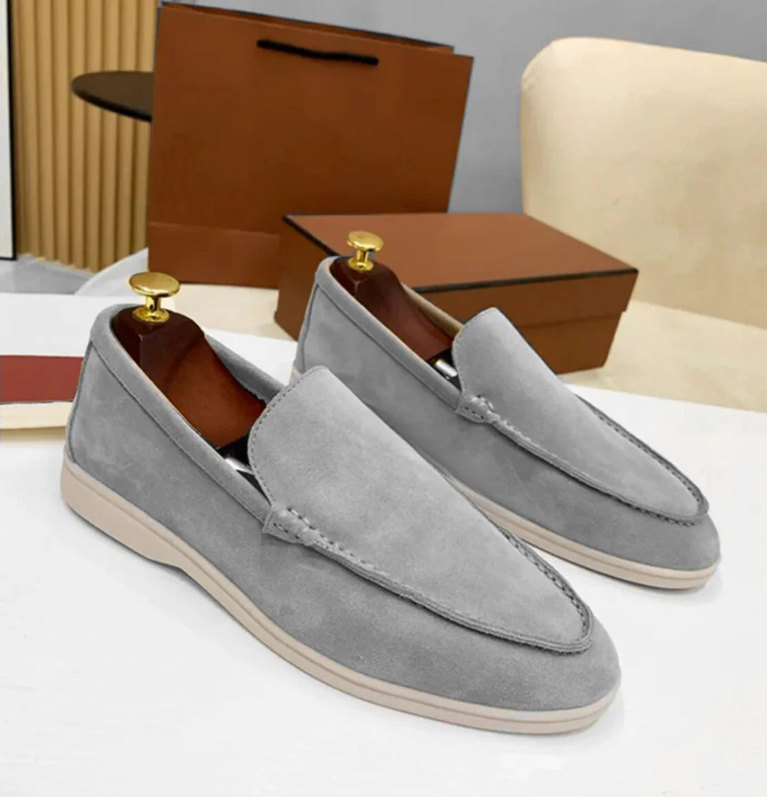 Gizan | Chic Suede Moccasins