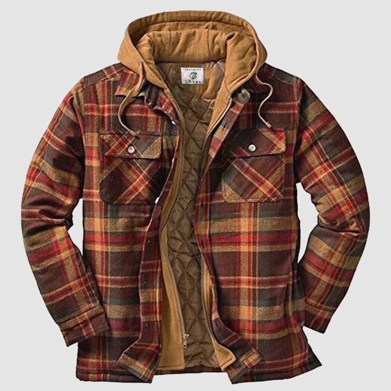 CARLTON | FLEECE-LINED FLANNEL JACKET