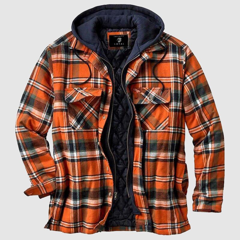 CARLTON | FLEECE-LINED FLANNEL JACKET